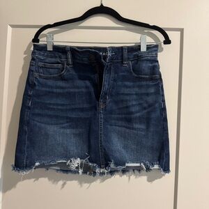 American Eagle Outfitters Dark Blue Denim Mini Skirt